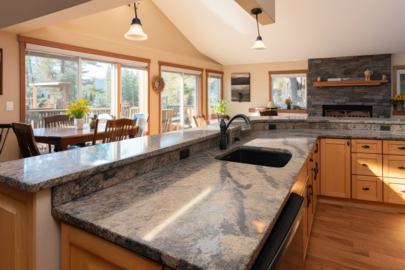 Traditional Kitchen with Granite Accents