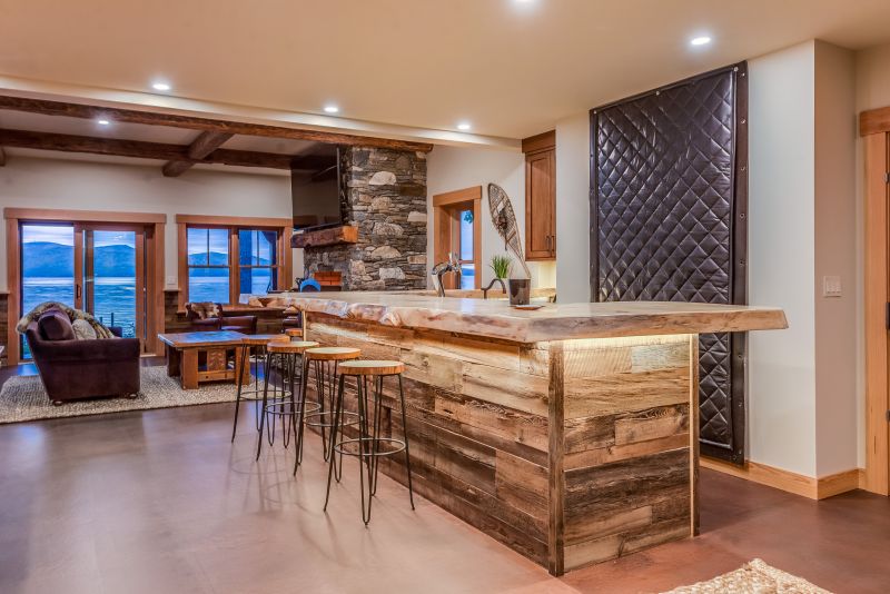 Luxury Home Bar with Granite Surface
